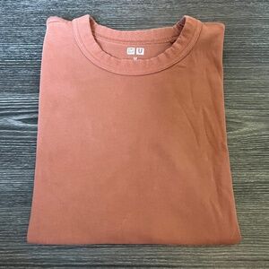 Uniqlo U Crew Neck T-Shirt – Brown Terra Cotta, Size M